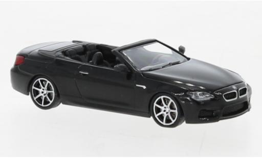 Modelauto Bmw M6 Cabriolet Cabrio metallic zwart 2015 1/87 Minichamps