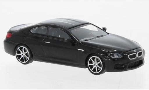 Modelauto Bmw M6 Coupe metallic zwart 2015 1/87 Minichamps