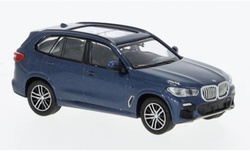 Modelauto Bmw X5 suv (G05) metallic blauw 2019 1/87 Minichamps