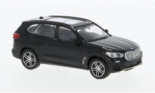 Modelauto Bmw X5 suv (G05) metallic zwart 2019 1/87 Minichamps