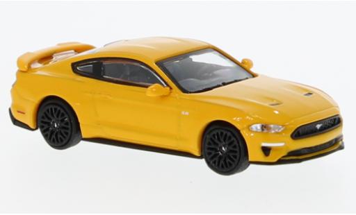 Modelauto Ford Mustang GT metallic oranje 2018 1/87 Minichamps