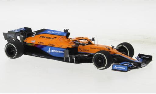 Modelauto McLaren F1 MCL35M No.3 Team formule 1 GP France 2021 1/43 Minichamps