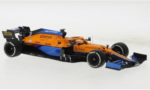 Modelauto McLaren F1 MCL35M No.3 Team formule 1 GP Italie 2021 1/43 Minichamps