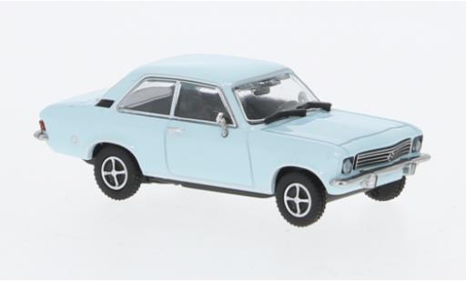 Modelauto Opel Ascona A Base A blauw clair 1970 1/87 Minichamps