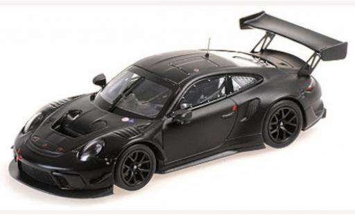 Modelauto Porsche 911 GT3 R (991.2) mat-zwart 2020 1/43 Minichamps