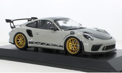 Modelauto Porsche 911 GT3 R (991.2) S grijs 2019 1/18 Minichamps