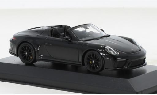Modelauto Porsche 911 Speedster (991) zwart 2019 1/43 Minichamps