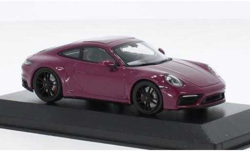 Modelauto Porsche 911 GTS Carrera 4 rood 2021 1/43 Minichamps