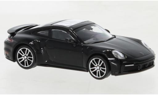 Modelauto Porsche 911 Turbo s zwart 2020 1/87 Minichamps