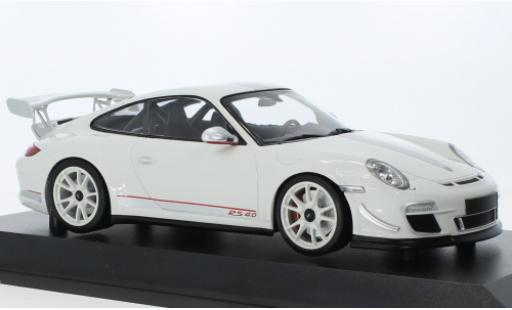 Modelauto Porsche 911 GT3 RS (/II) 4.0 wit 2011 1/18 Minichamps