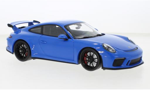 Modelauto Porsche 911 GT3 blauw 2018 1/18 Minichamps