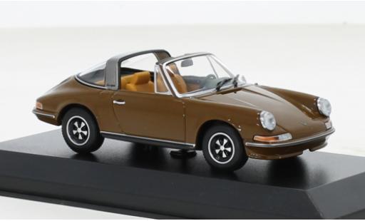 Modelauto Porsche 911 Targa S bruin 1972 1/43 Minichamps