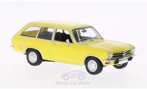 Modelauto Opel Ascona A Voyage A geel 1970 1/43 Minichamps