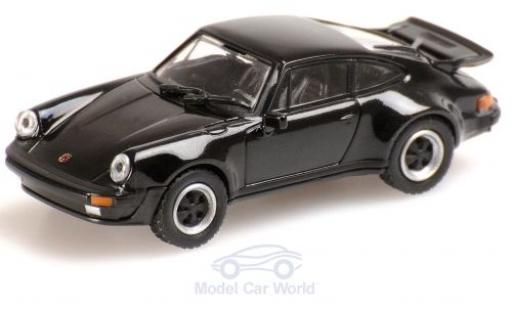 Modelauto Porsche 911 Turbo zwart 1977 1/87 Minichamps