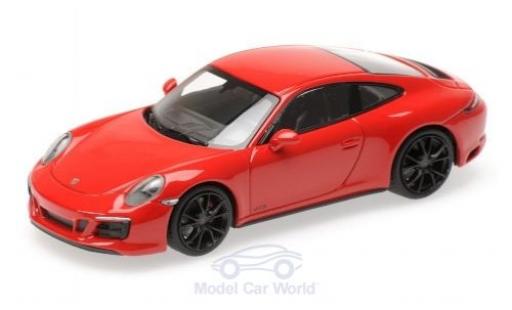 Modelauto Porsche 911 GTS (991.2) Carrera 4 rood 2017 1/43 Minichamps