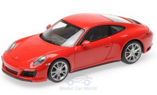 Modelauto Porsche 911 4S (991.2) Carrera rood 2016 1/43 Minichamps