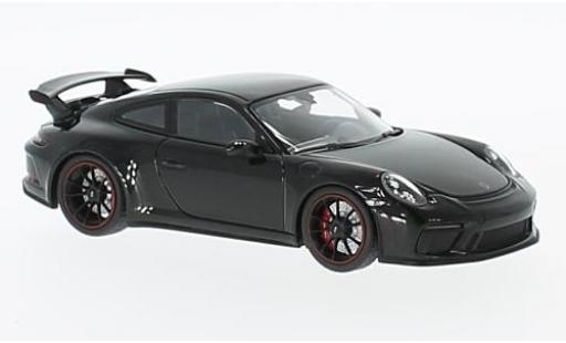 Modelauto Porsche 911 GT3 metallic zwart 2017 1/18 Minichamps