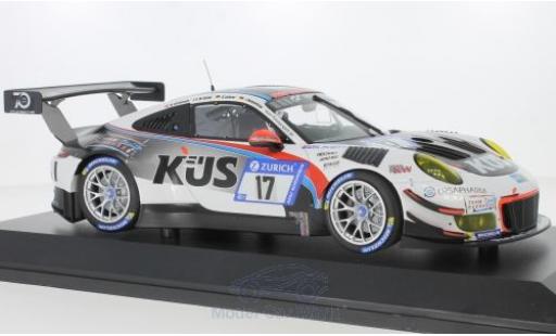 Modelauto Porsche 911 GT3 R No.17 Kues Team 75 Bernhard 24h N&Atilde;&frac14;rburgring 2018 M.Christensen/M.Cairoli/A.Lotterer/J.Bergmeister 1/18 Minichamps