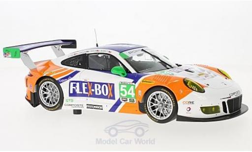 Modelauto Porsche 911 GT3 R No.54 Core Autosport Flex-Box 24h Daytona 2017 J.Bennett/C.Braun/P.Long/N.J&Atilde;&para;nsson 1/18 Minichamps