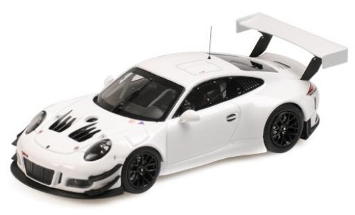 Modelauto Porsche 911 GT3 R wit 2018 Plain Body Version 1/43 Minichamps