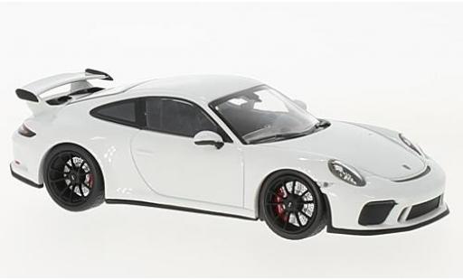 Modelauto Porsche 911 GT3 wit 2017 1/43 Minichamps