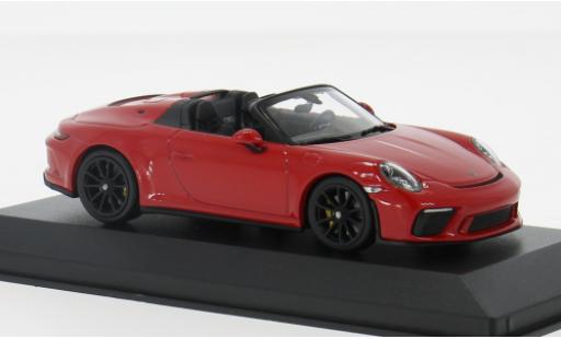 Modelauto Porsche 911 Speedster (991) rood 2019 1/43 Minichamps