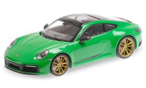Modelauto Porsche 911 4S Carrera groen 2019 1/18 Minichamps