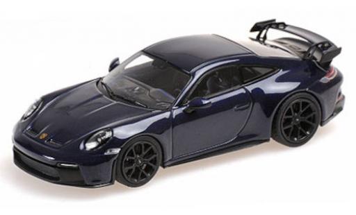 Modelauto Porsche 911 GT3 metallic blauw 2020 1/43 Minichamps