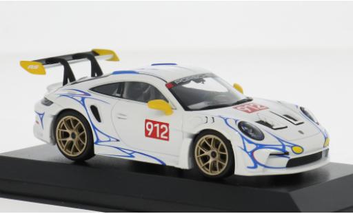 Modelauto Porsche 911 GT3 R S wit/geel 2023 1/43 Minichamps