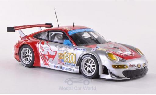 Modelauto Porsche 911 GT3 RSR No.80 Flying Lizard Motorsports Le Mans 24h Le Mans 2009 J.Bergmeister/S.Neiman/D.Law 1/43 Minichamps