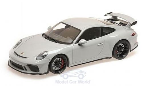 Modelauto Porsche 911 GT3 grijs 2017 1/18 Minichamps