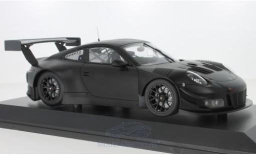 Modelauto Porsche 911 GT3 R mat-zwart 2018 Plainbody Version 1/18 Minichamps