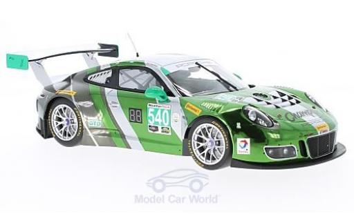 Modelauto Porsche 911 GT3 R No.540 zwart Swan Racing 24h Daytona 2016 P.Long/A.Pilgrim/N.Catsburg/T.Pappas 1/18 Minichamps