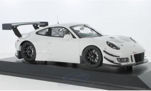 Modelauto Porsche 911 GT3 R wit 2018 Plainbody Version 1/18 Minichamps