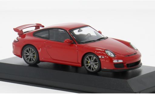 Modelauto Porsche 911 GT3 rood 2009 1/43 Minichamps
