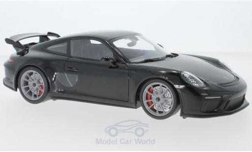 Modelauto Porsche 911 GT3 zwart 2017 1/18 Minichamps