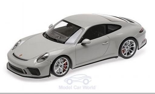 Modelauto Porsche 911 GT3 Touring ( II) grijs 2018 1/18 Minichamps