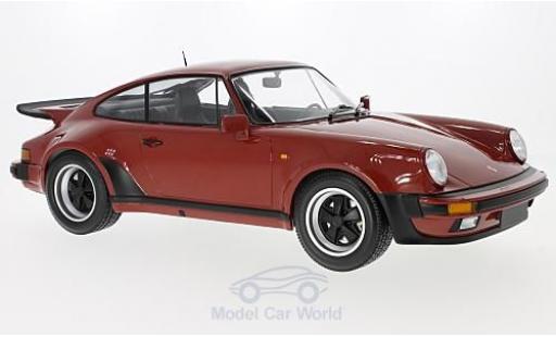 Modelauto Porsche 911 Turbo rood 1977 1/12 Minichamps