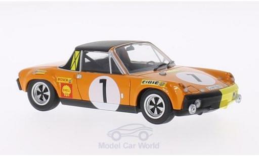 Modelauto Porsche 914/6 Base /6 No.1 Marathon de la Route 1970 G.Larrousse/C.Haldi/H.Marko 1/43 Minichamps