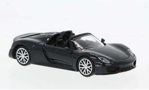 Modelauto Porsche 918 Base Spyder metallic blauw 2013 1/87 Minichamps