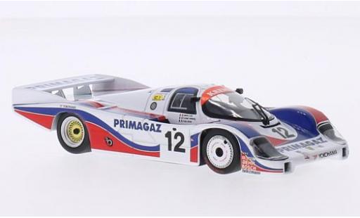Modelauto Porsche 956 1986 L No.12 Kremer Racing Primagaz 24h Le Mans P.Yver/M.Cohen-olijfgroenar/H.Striebig 1/43 Minichamps
