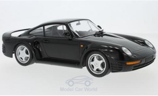 Modelauto Porsche 959 1987 zwart 1/18 Minichamps