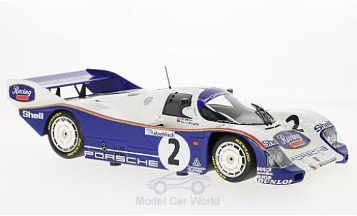 Modelauto Porsche 962 1985 C No.2 AG 1000 Km Hockenheim H-J.stuk/D.Bell 1/18 Minichamps