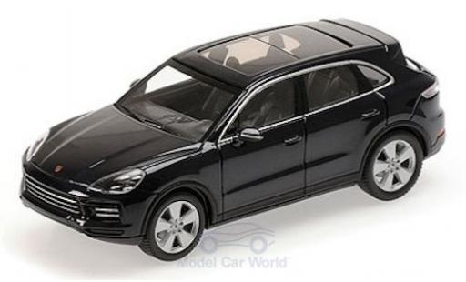 Modelauto Porsche Cayenne Base metallic blauw 2017 1/43 Minichamps