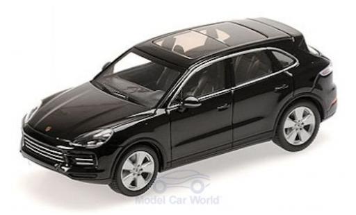 Modelauto Porsche Cayenne Base metallic zwart 2017 1/43 Minichamps