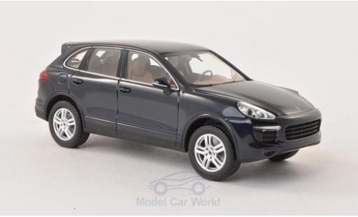 Modelauto Porsche Cayenne S (92A) metallic blauw 2014 zonder Vitrine 1/43 Minichamps
