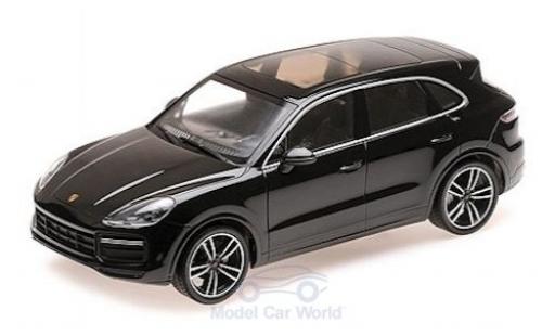 Modelauto Porsche Cayenne Turbo S zwart 2017 1/18 Minichamps
