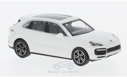 Modelauto Porsche Cayenne Turbo wit 2017 1/87 Minichamps