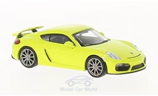 Modelauto Porsche 718 GT4 groen 2016 1/87 Minichamps