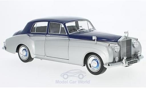 Modelauto Rolls Royce Silver Cloud II grijs/blauw RHD 1960 1/18 Minichamps